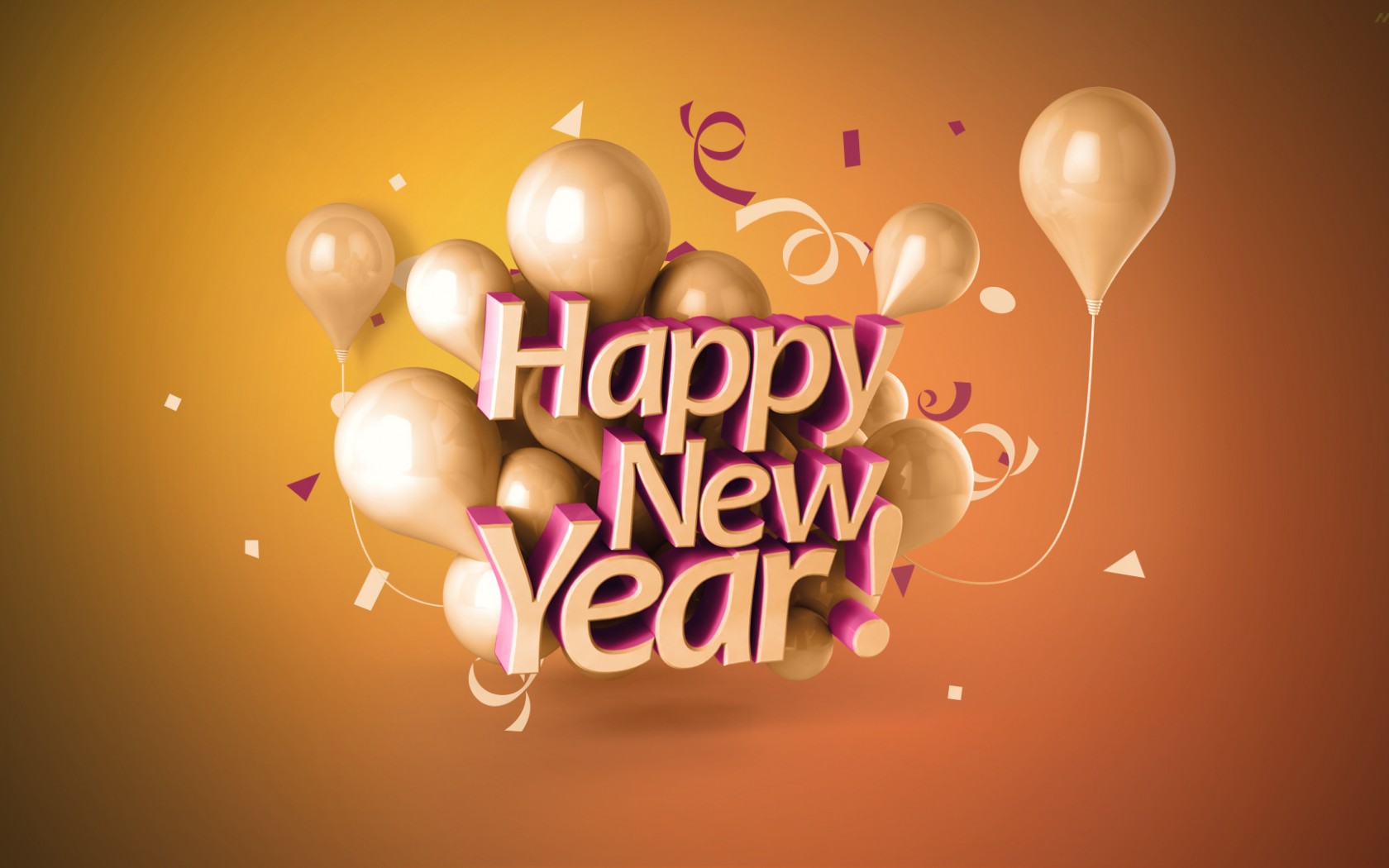happy new year wallpapers-3D
