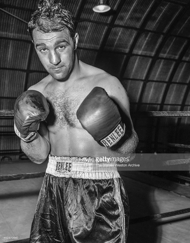rocky marciano poses for the camera