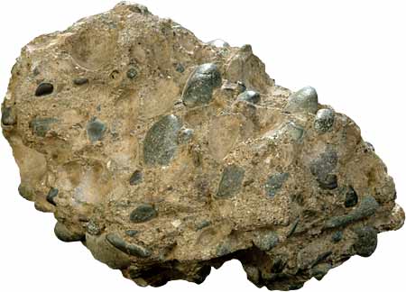 brown conglomerate rock image