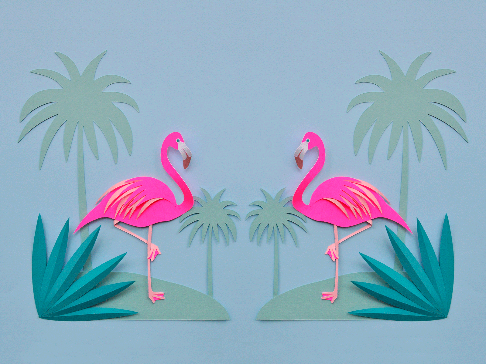 3d flamingo wallpaper
