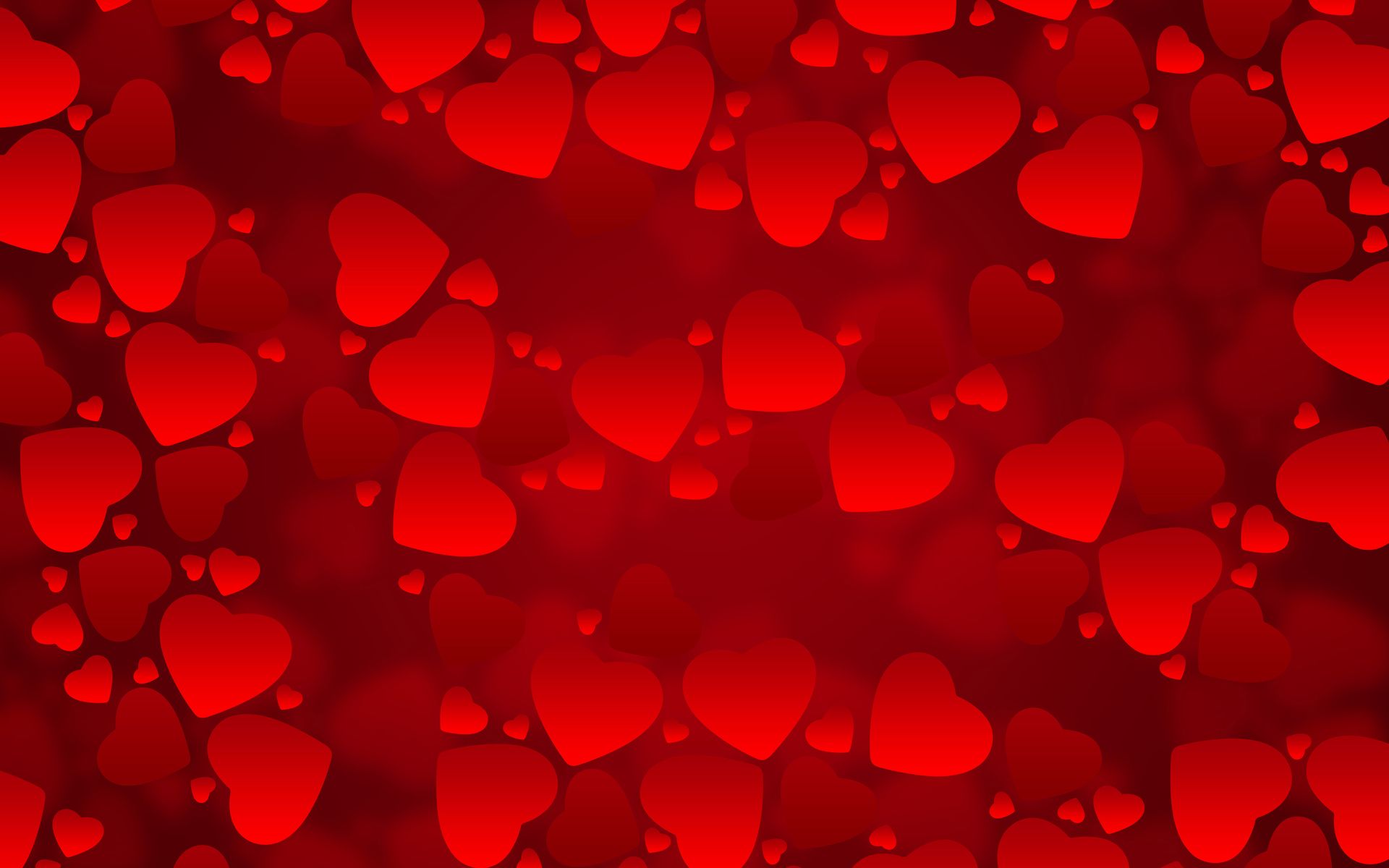 beautiful red hearts image