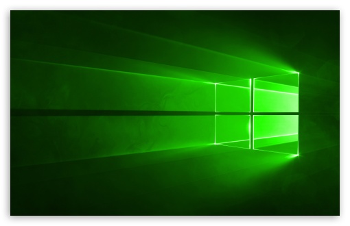 windows 10 green image