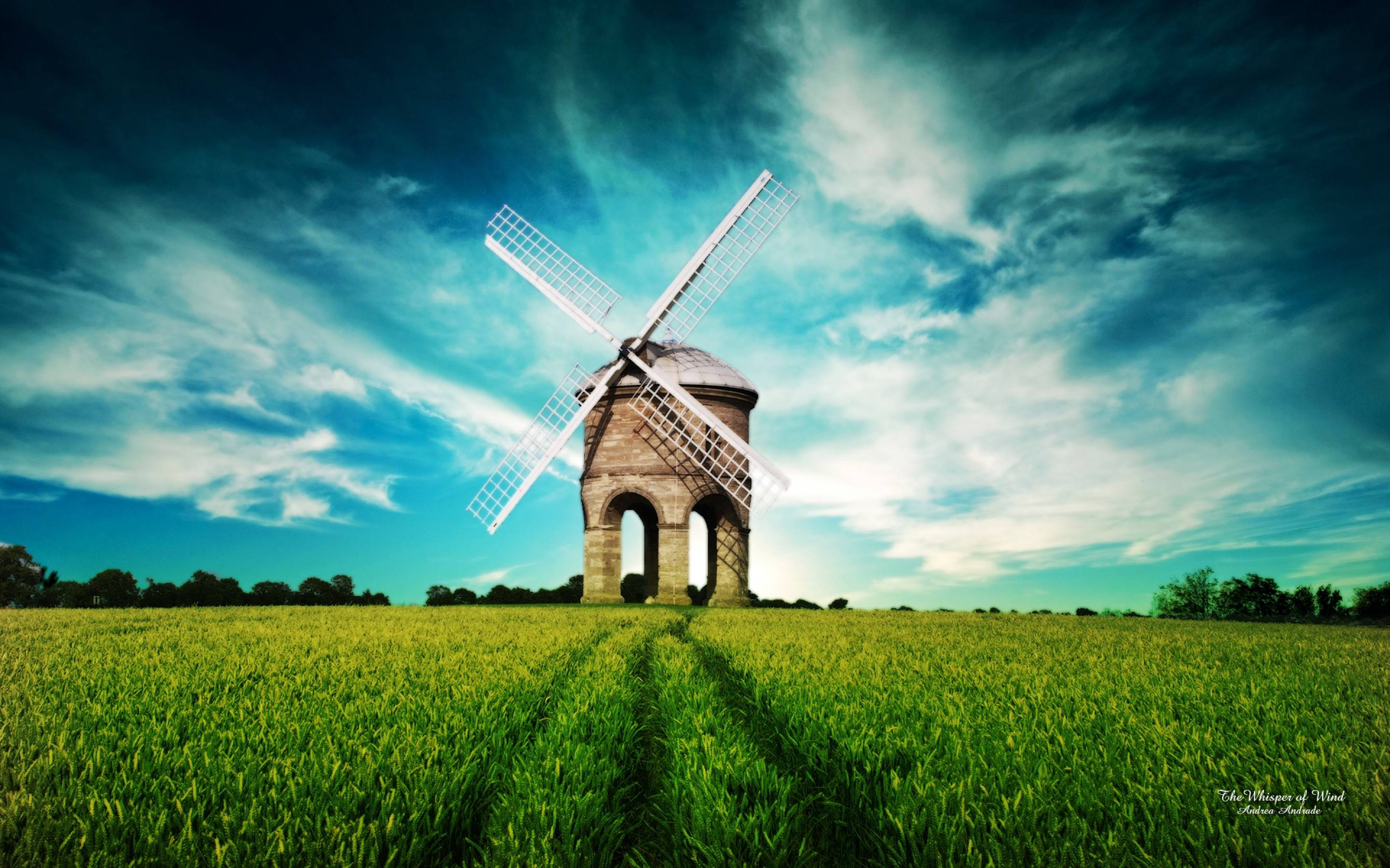 free natural windmill image