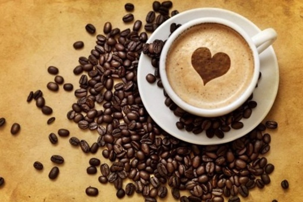 nice heart coffee image