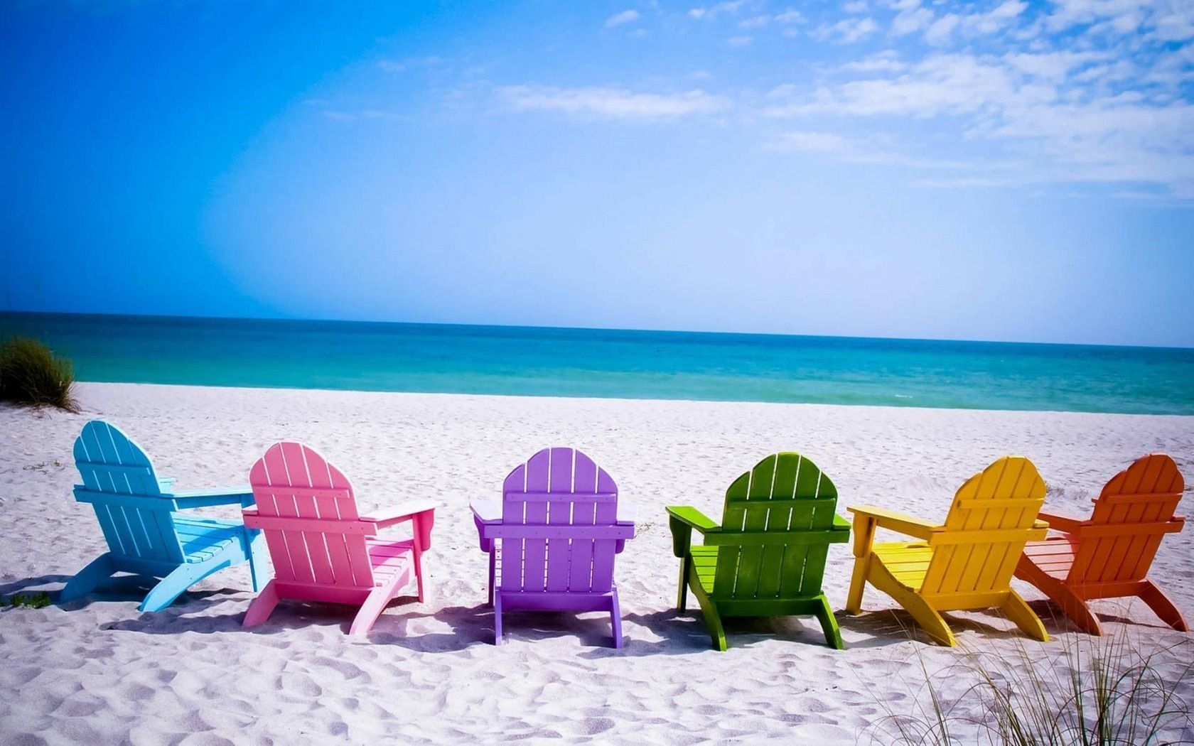 colorful chairs wallpaper hd