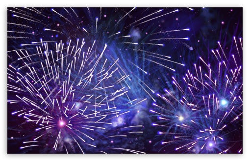 blue year fireworks image