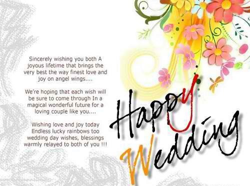 happy wedding message image