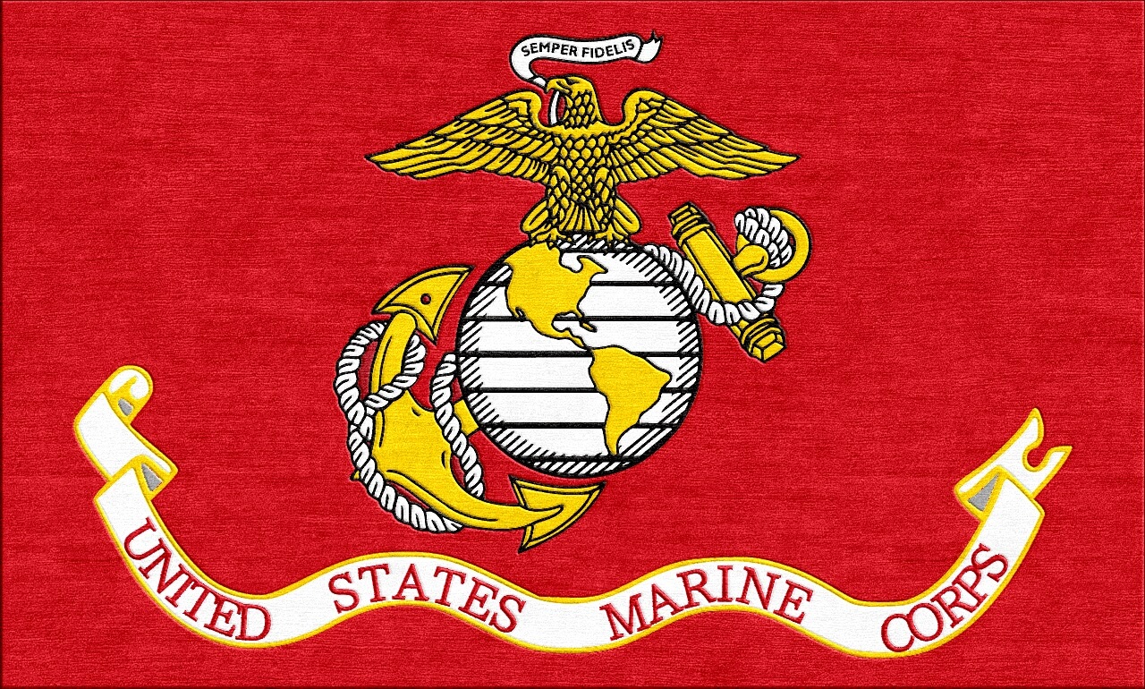 awesome flag marine corps logo