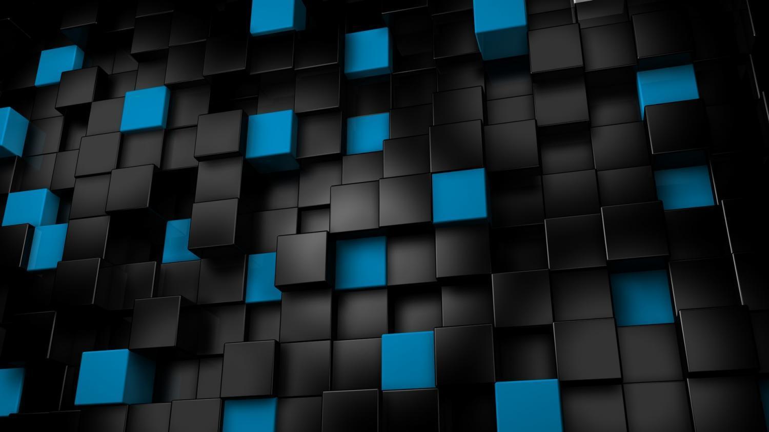 black and blue cubes image