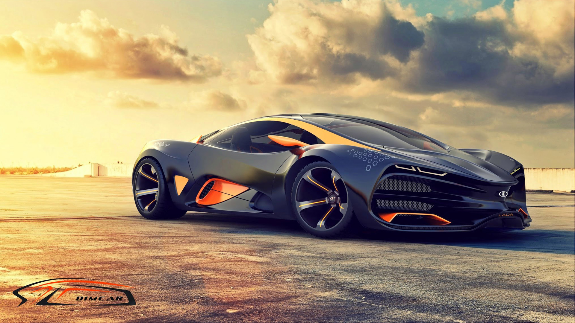 beautiful car lada raven image