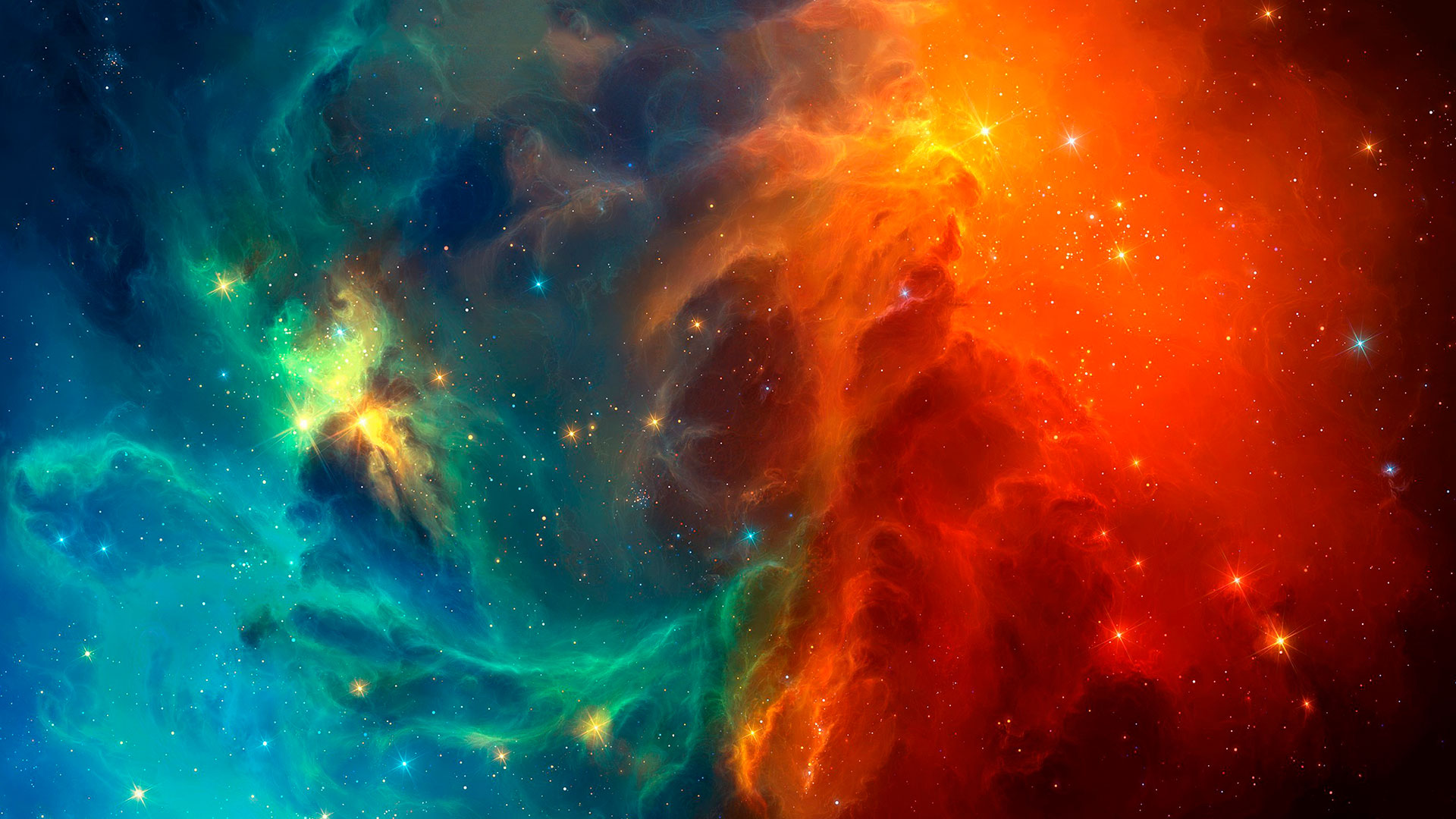colorful hd nebula image