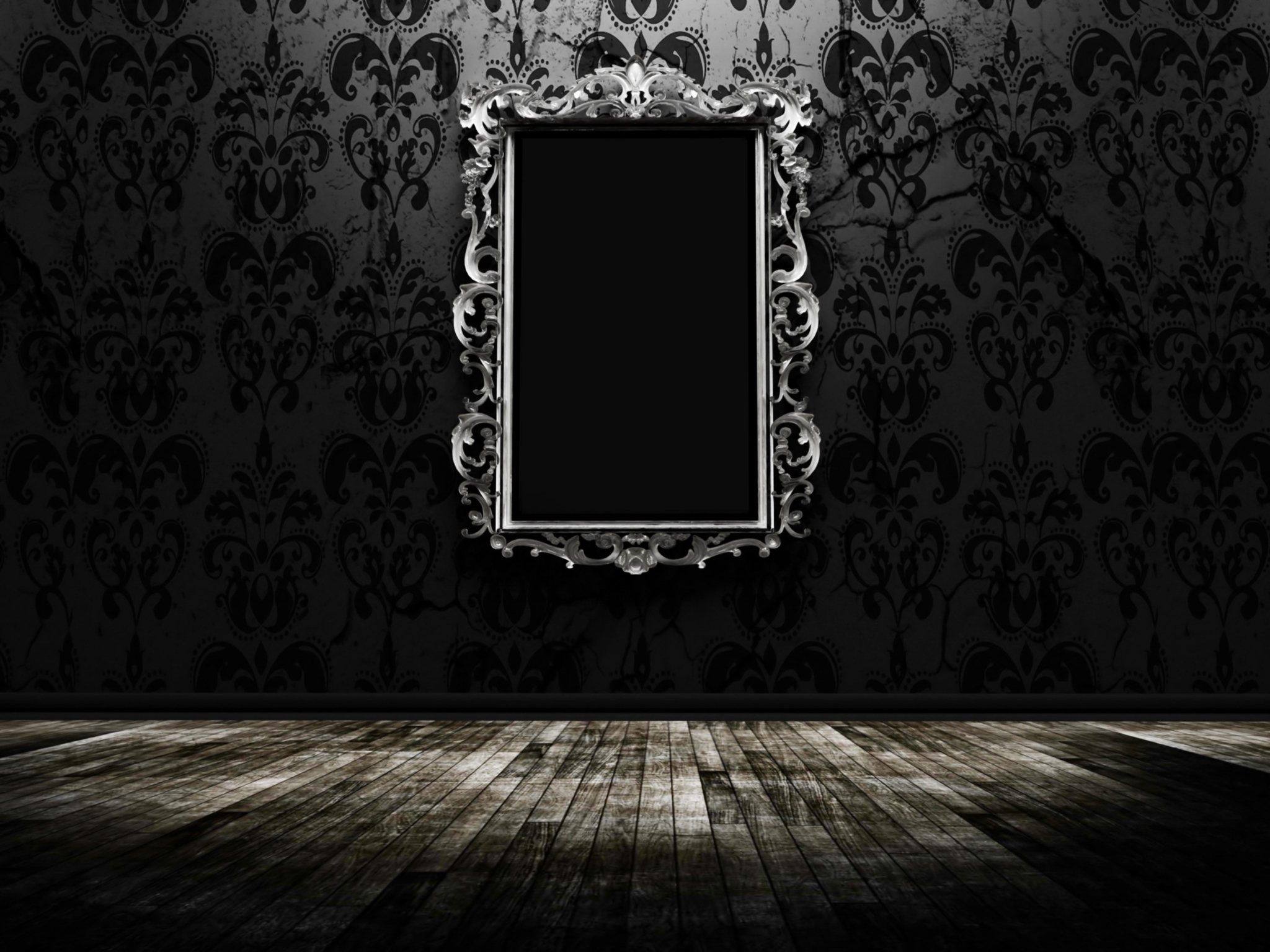 black hd mirror image