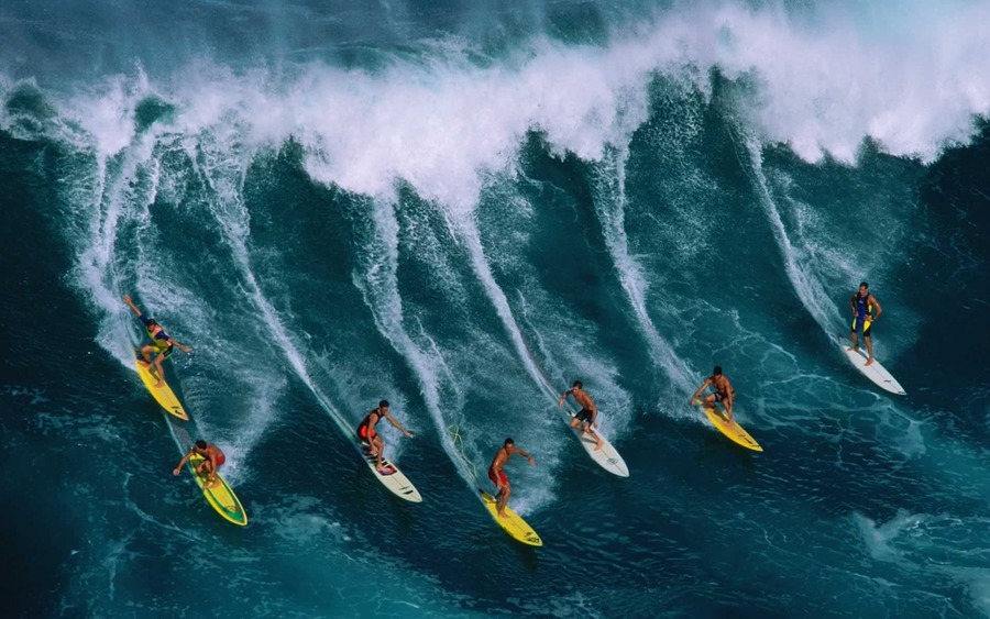 amazing natural surfing image