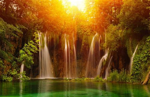 free Nature Waterfall Background