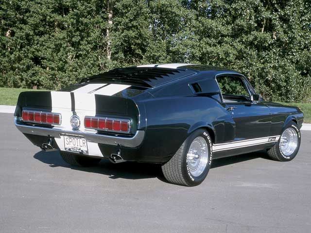 back side Ford Mustang GT Fastback