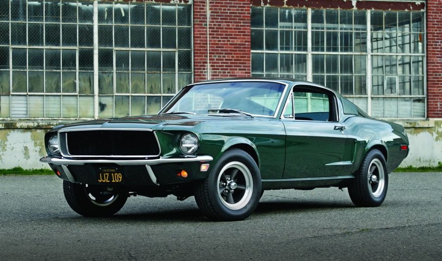 green Ford Mustang GT Fastback