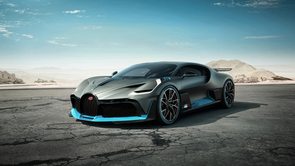 black car Bugatti Divo Wallpaper