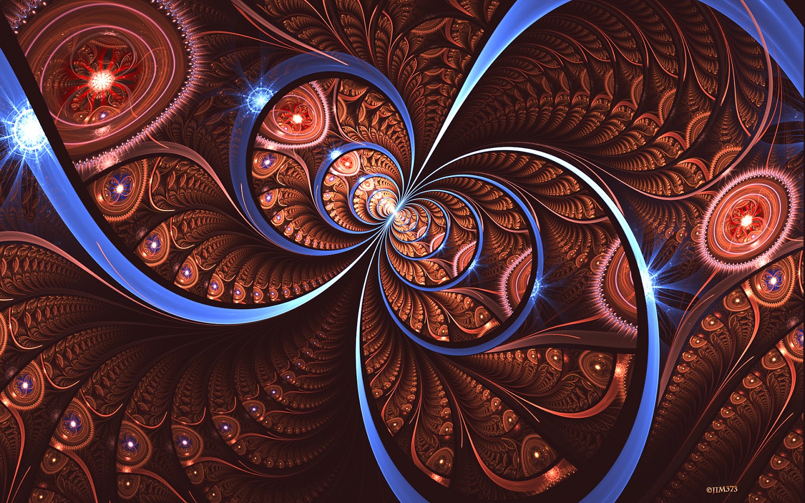 brown hd Fractal Wallpaper