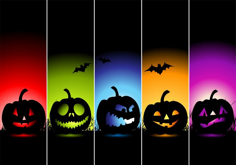colorful Halloween background