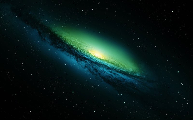 beautiful green HD Galaxy Wallpaper