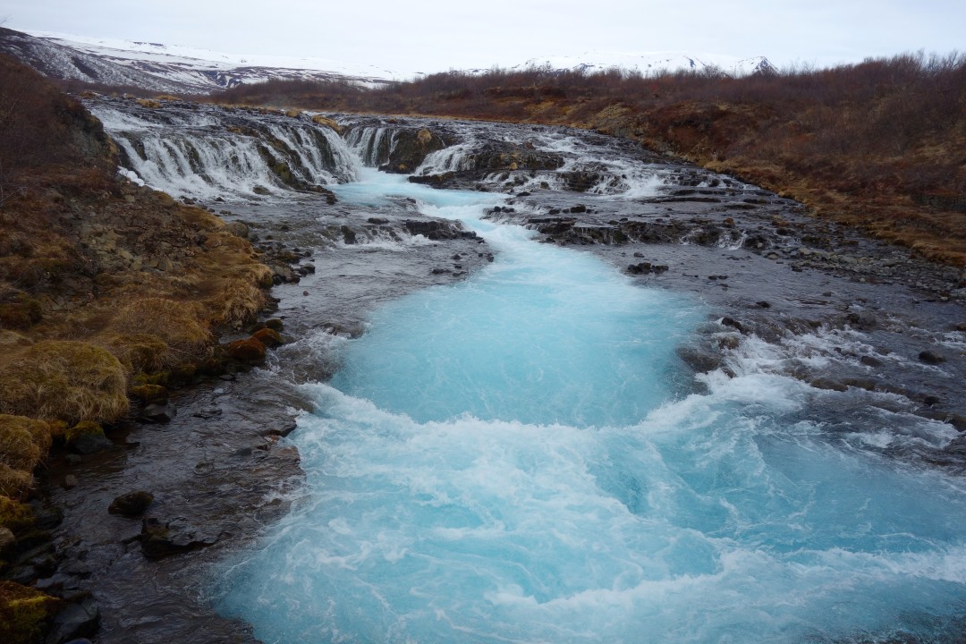 cool natural Bruarfoss Waterfall Images