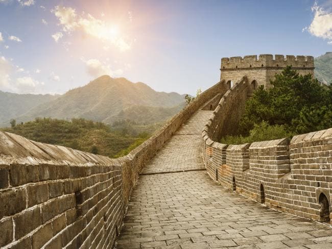 big road Great Wall of China
