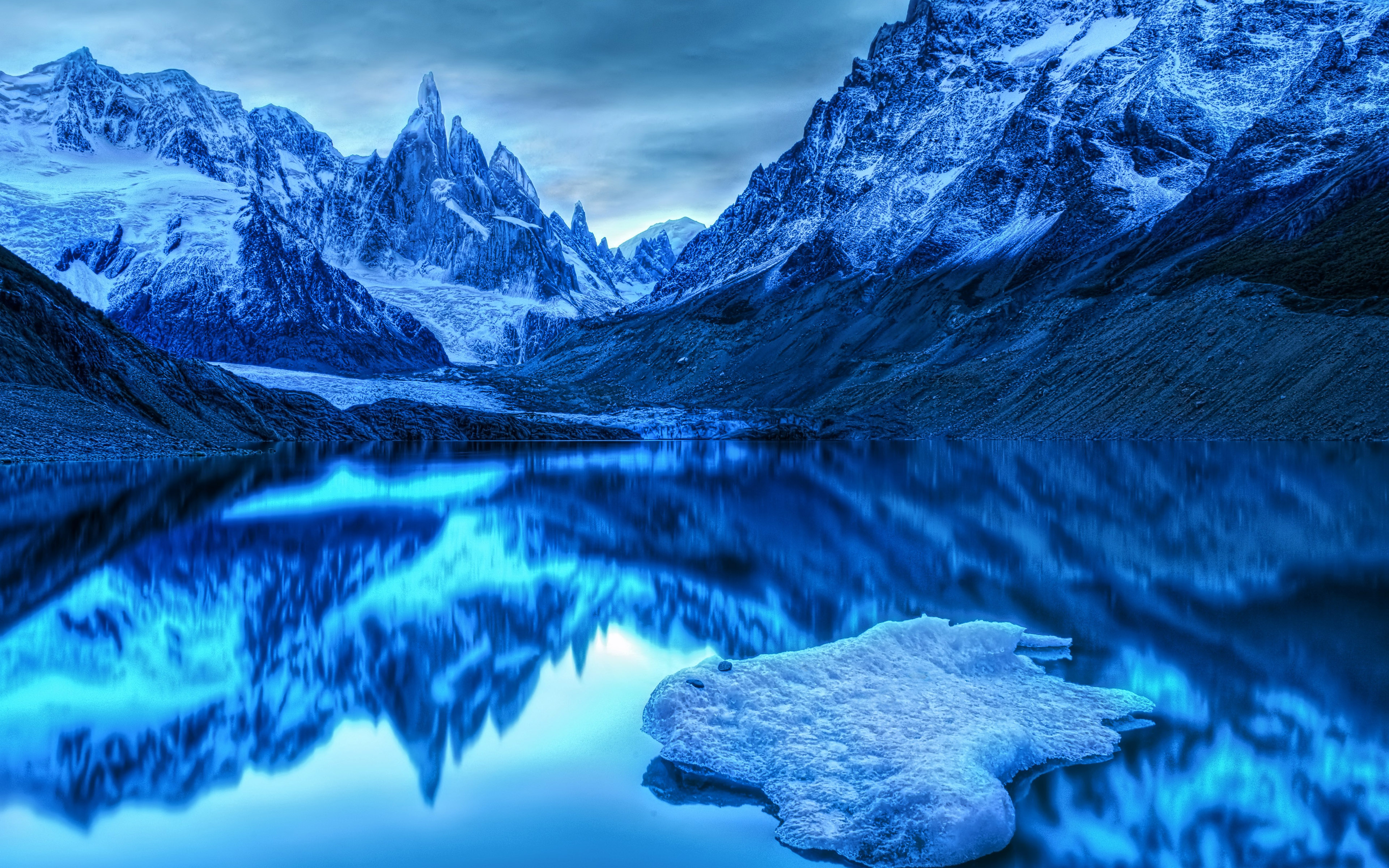 blue Glacier Background