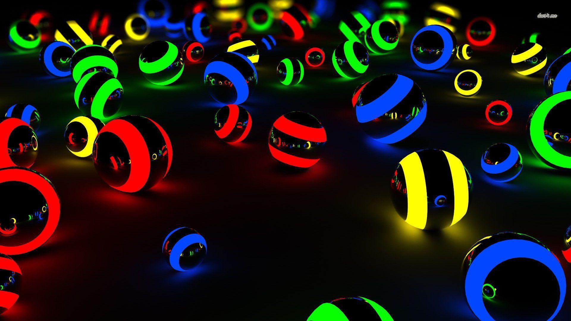 colorful balls HD Neon Wallpapers