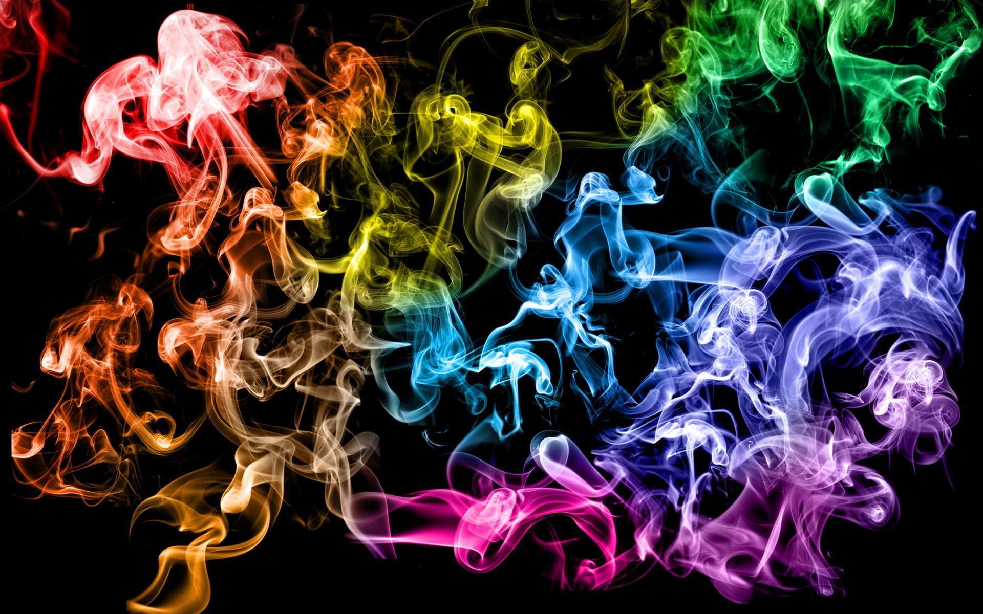 digital hd Colourful Smoke Wallpaper