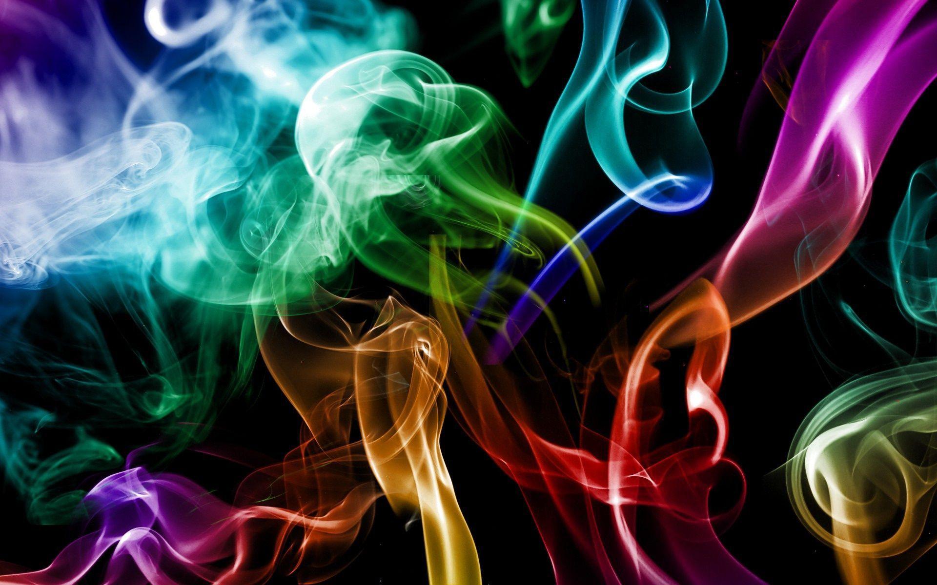 stunning hd Colourful Smoke Wallpaper