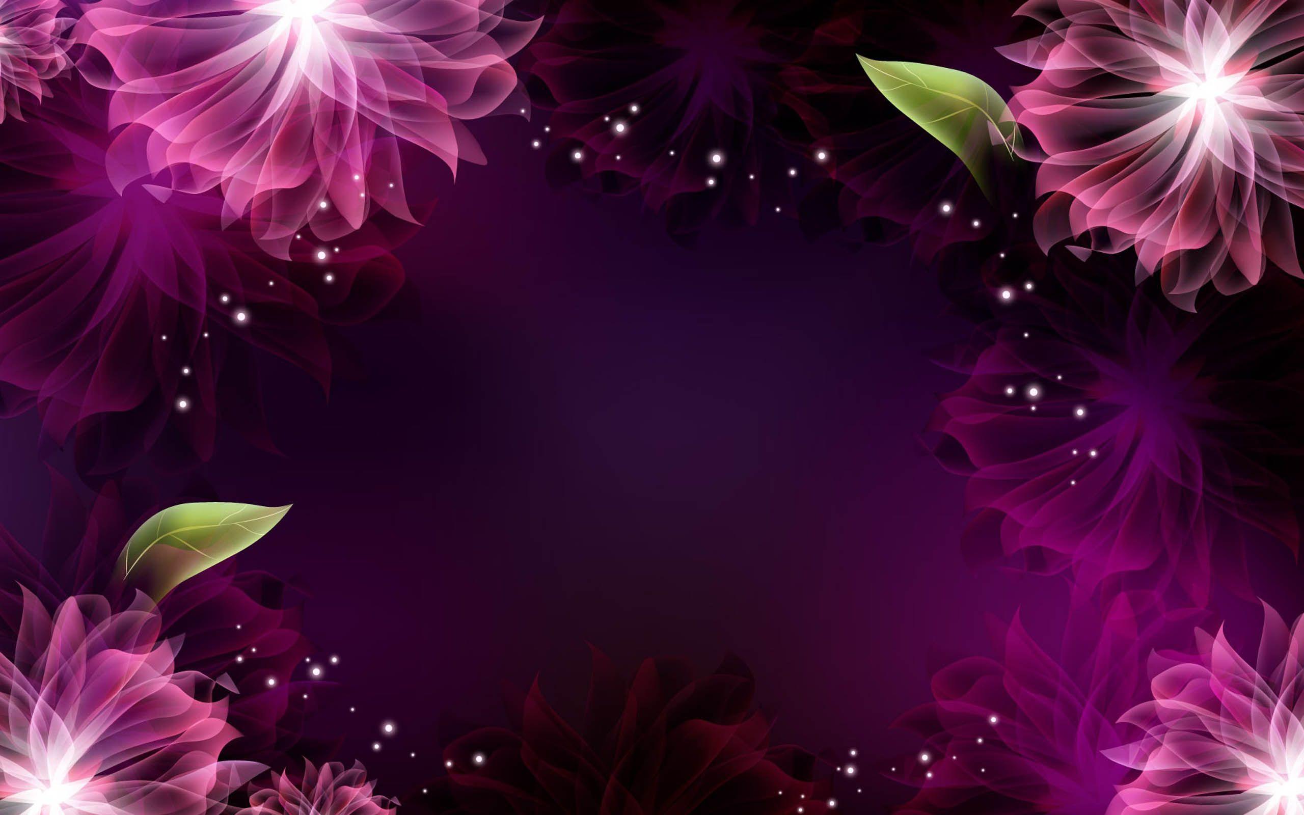 awesome nature Purple Flowers Wallpaper