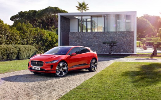red car Jaguar I-Type 3 4K