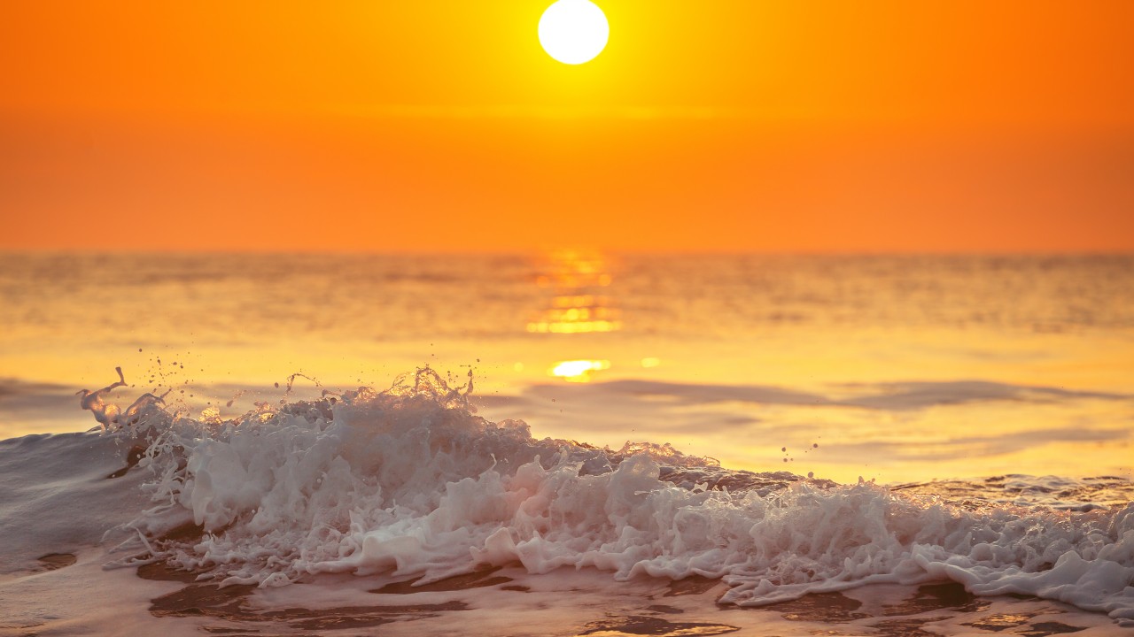 sea wonderful nature HD Sunrise Wallpaper