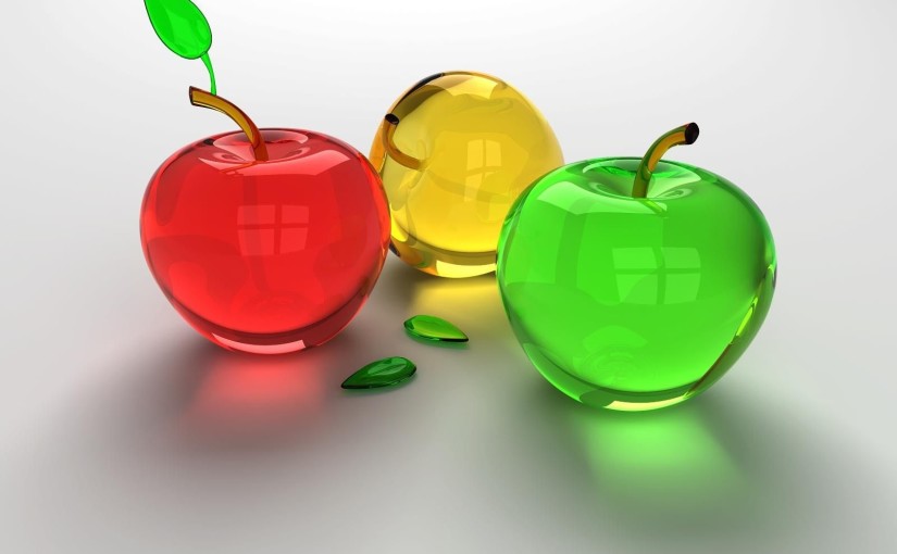 colored apple Latest 3D Wallpapers