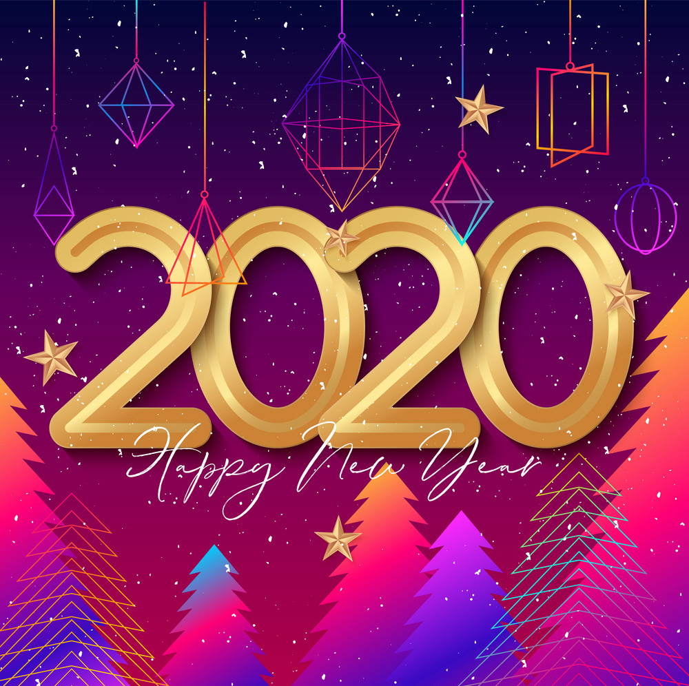 2020 Happy New Year background