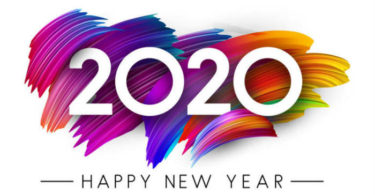 colored Happy New Year 2020