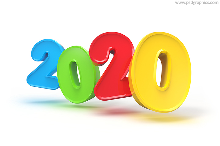 colorful 2020 Background