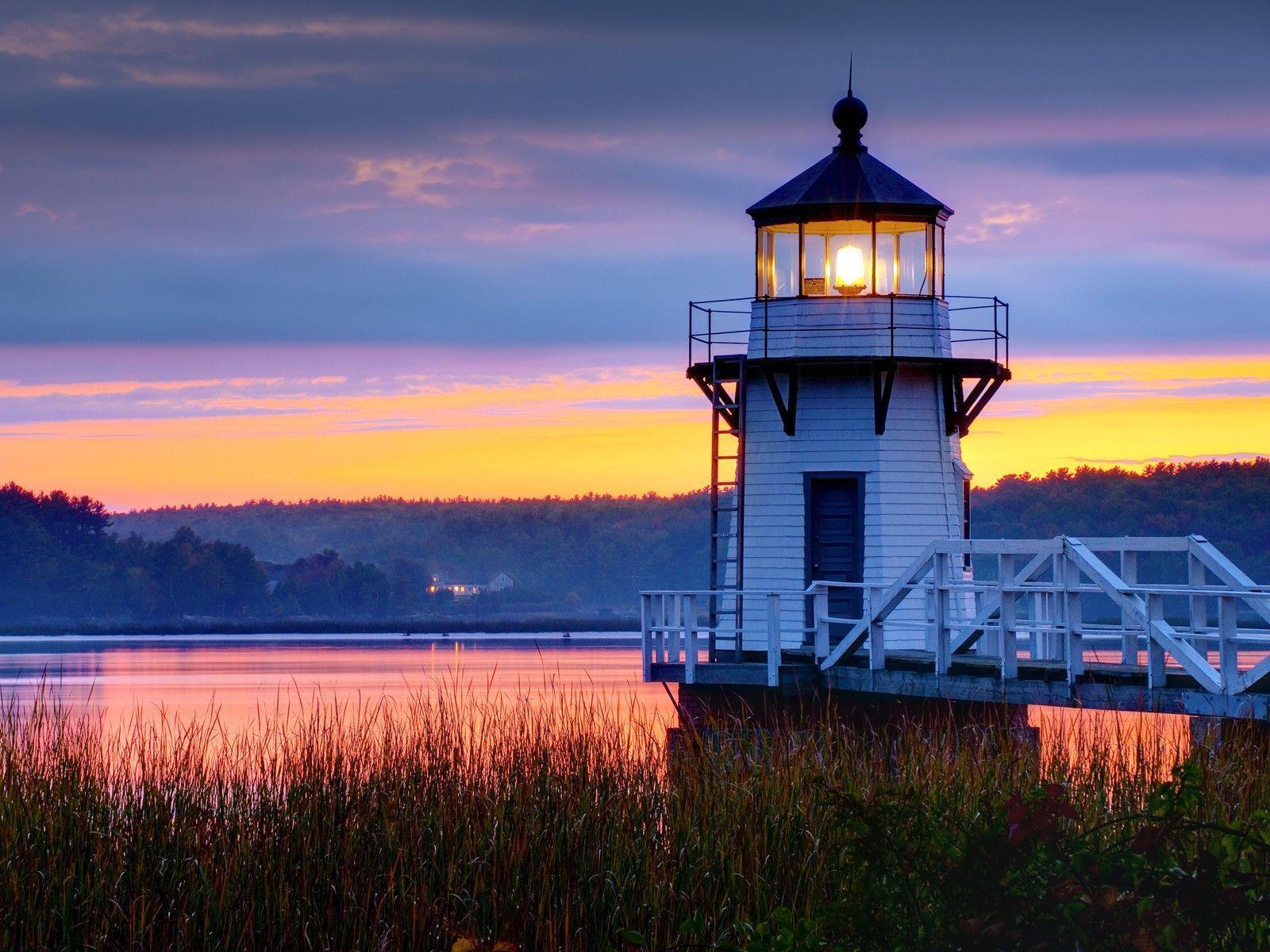 widescreen nature Lighthouse Wallpapers