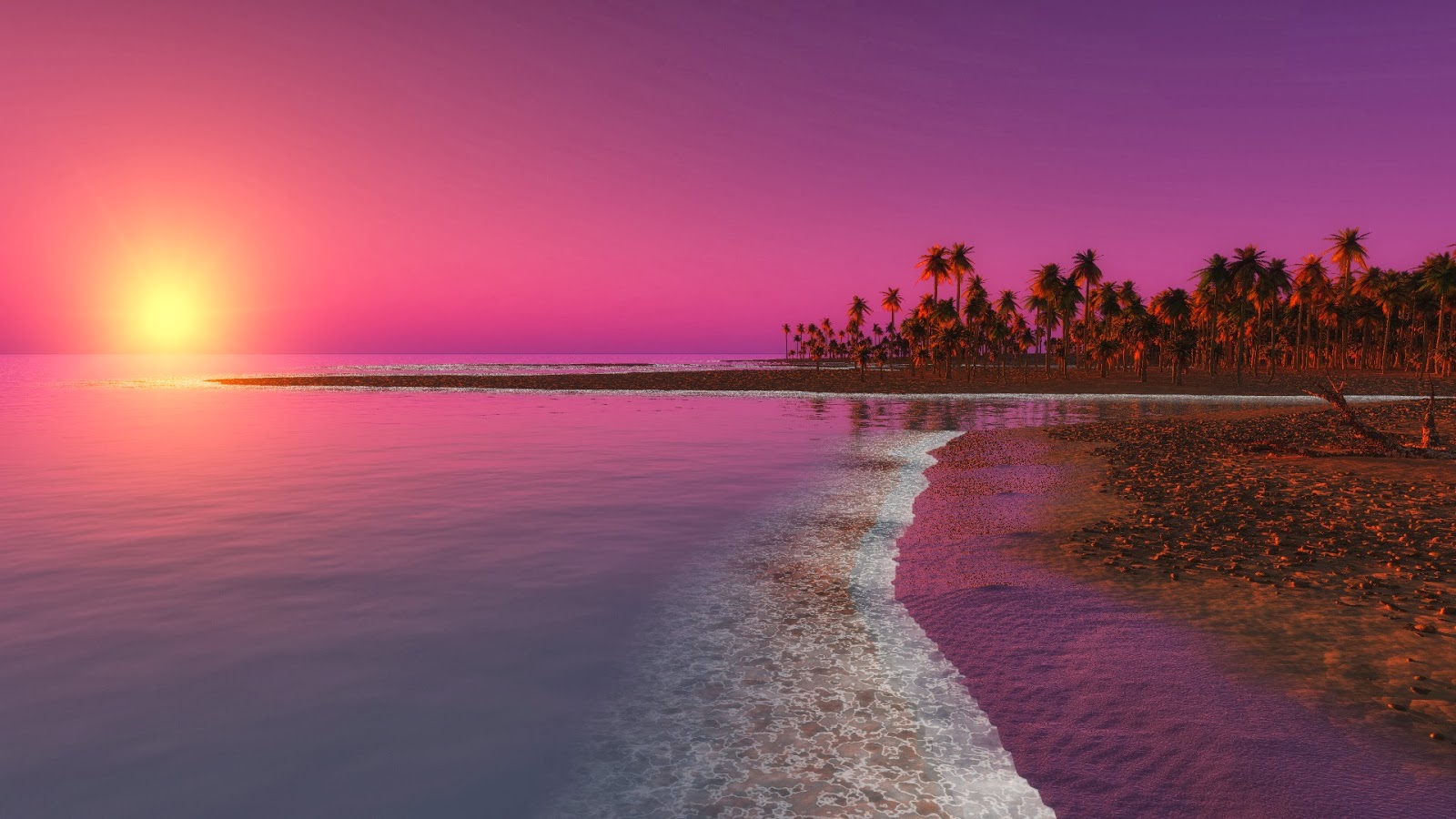 beach natural HD Sunset Wallpapers
