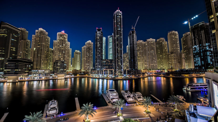 night hd Dubai Marina Wallpapers