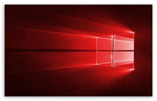 red Windows 10 Wallpaper 4K