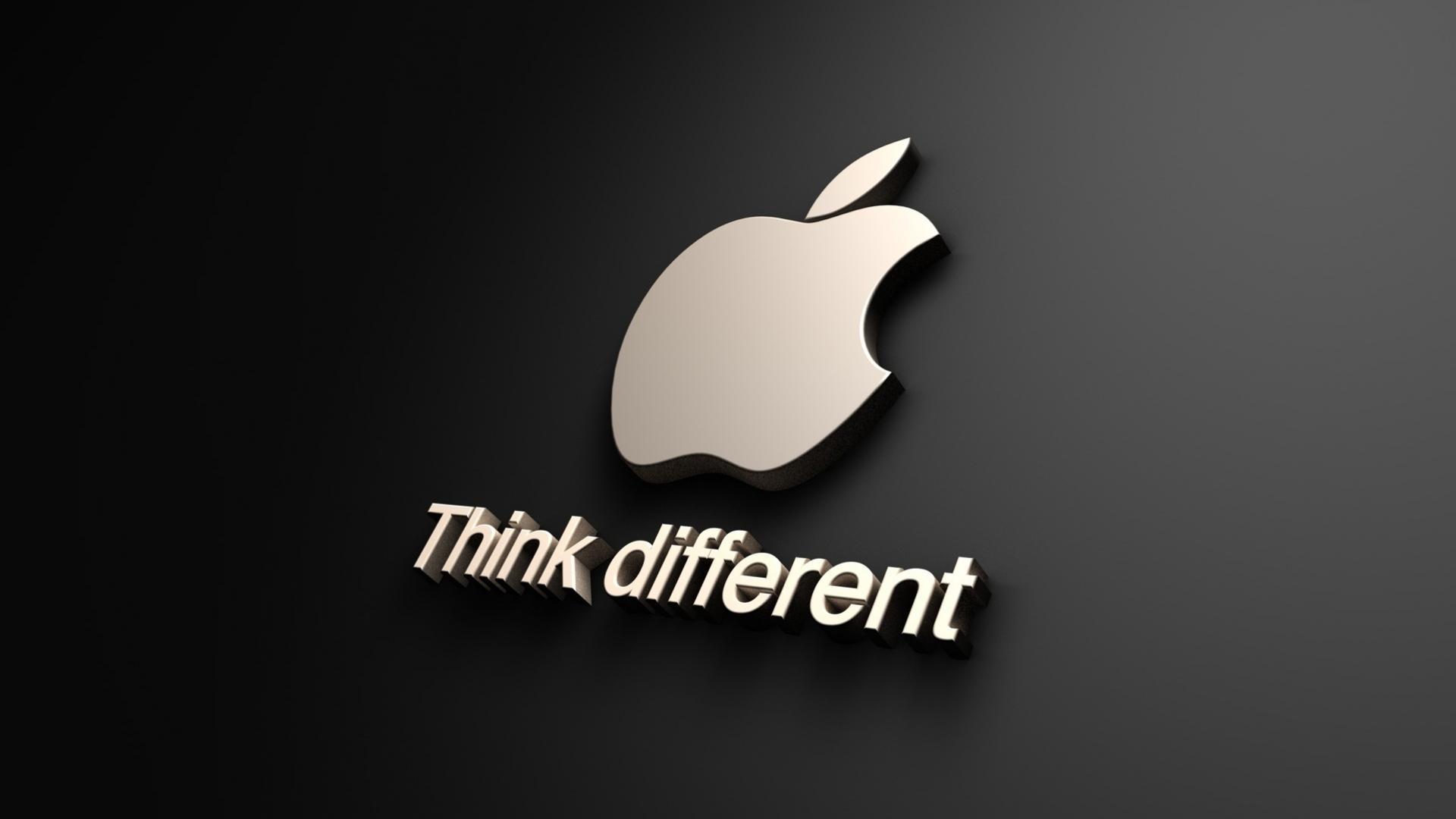 think different Apple Logo Wallpapers