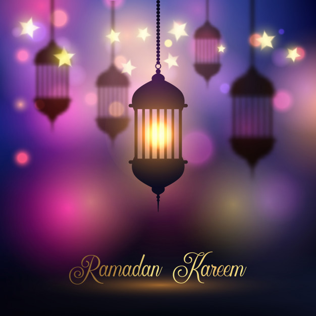Ramadan Kareem Backgrounds with hanging lanter