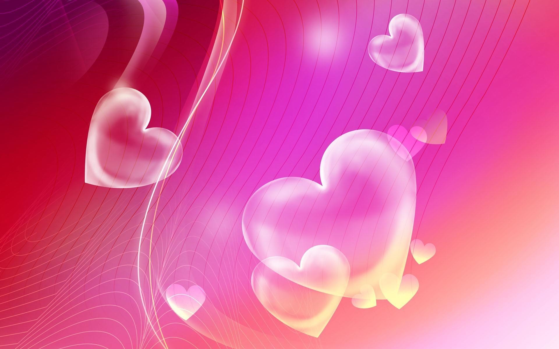 pink hd Hearts Wallpaper