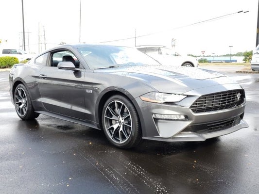 grey car Ford Mustang EcoBoost