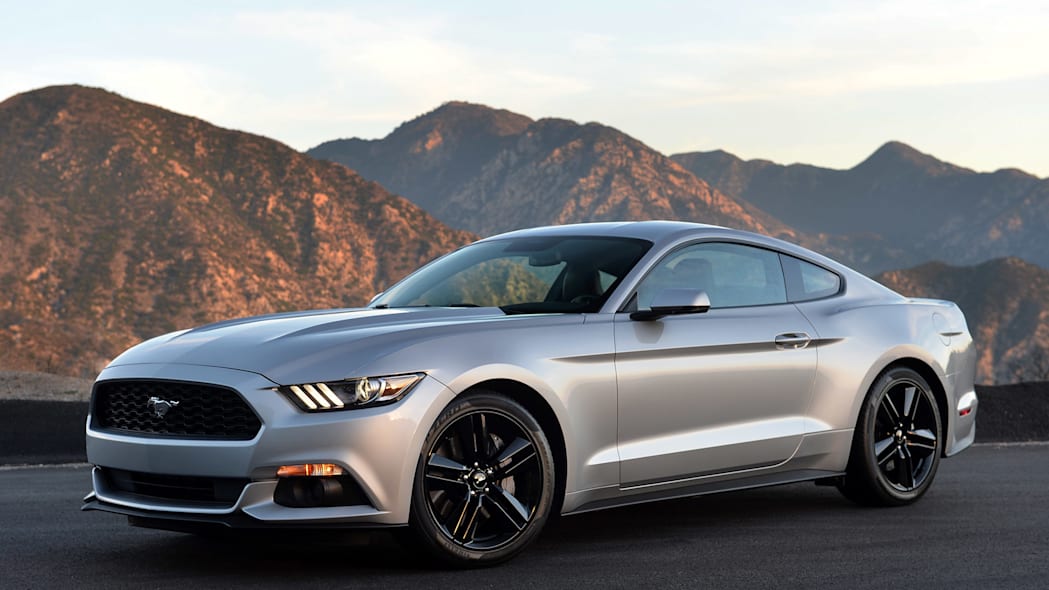 silver car Ford Mustang EcoBoost image