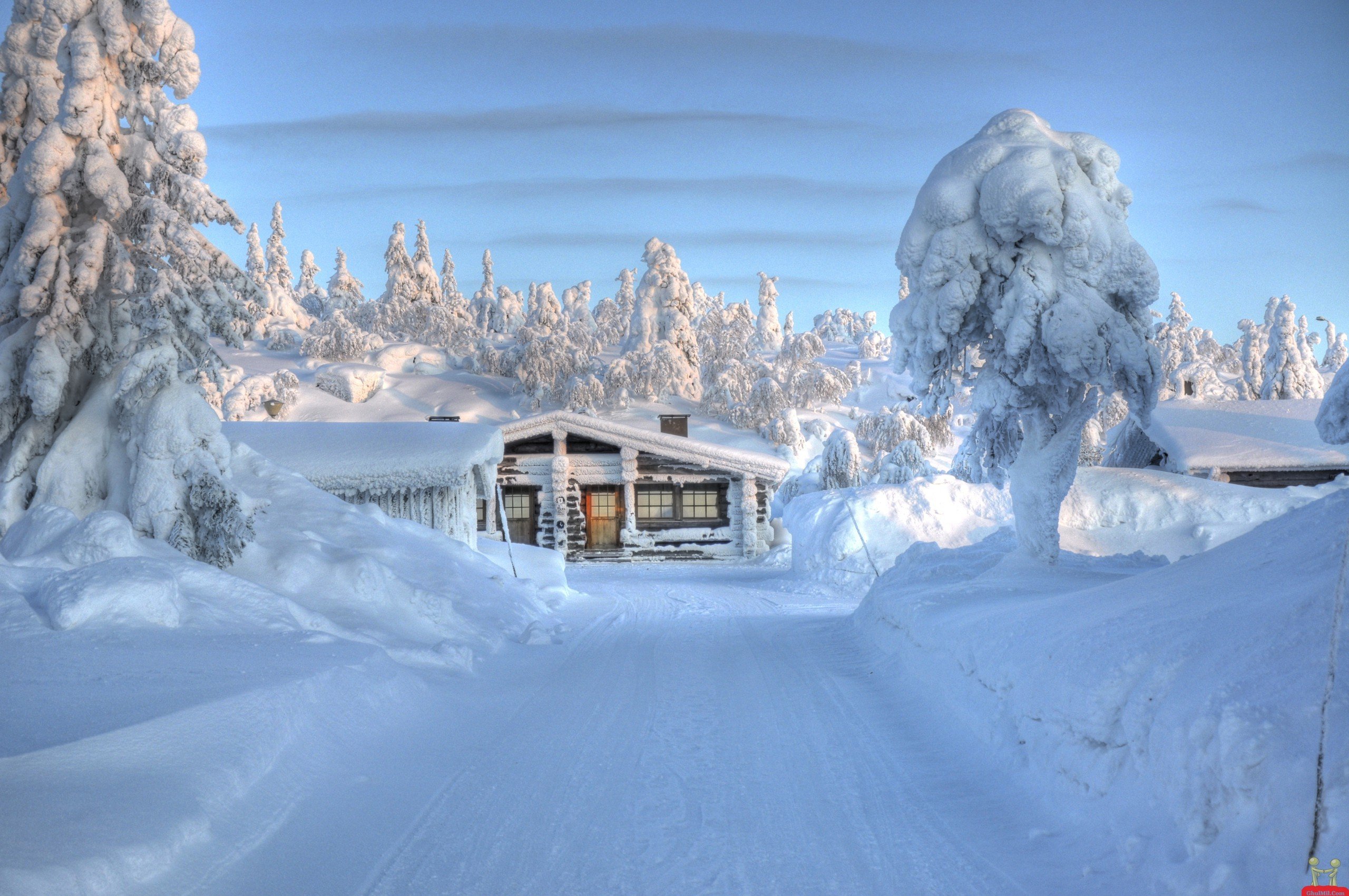 great view Lapland Wallpaper