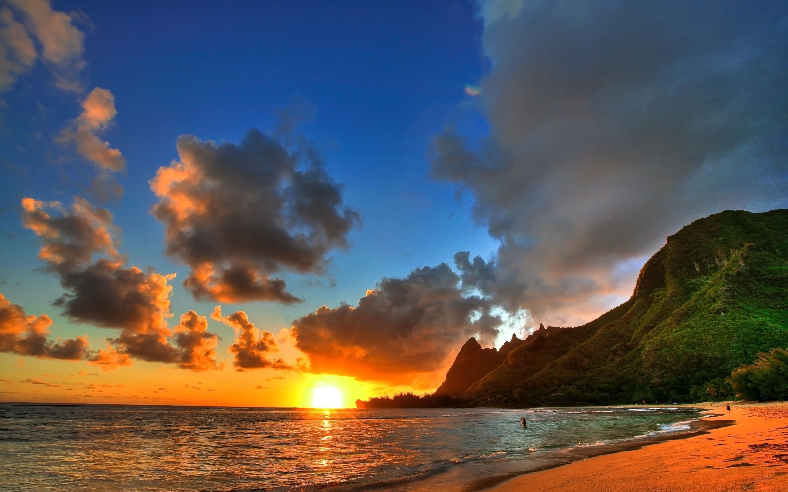 sundown nature Hawaii Wallpaper