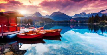 beautiful boat Landscape Wallpapers