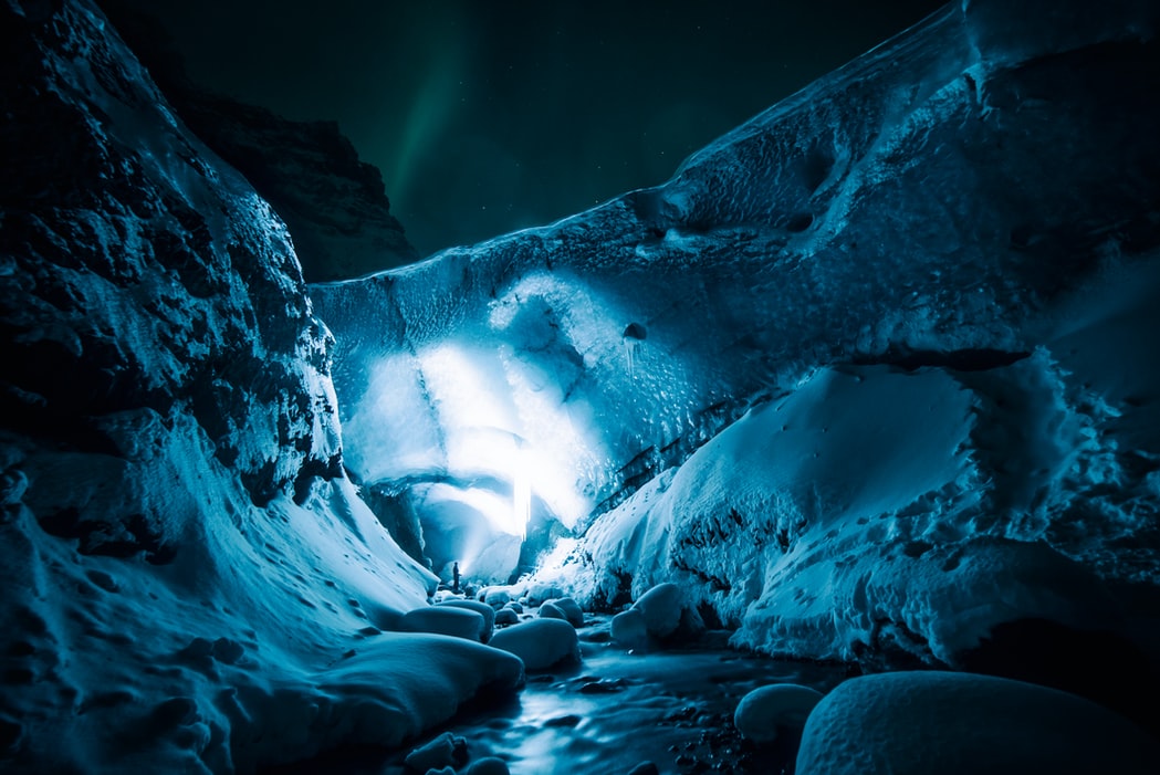 awesome view Ice Cave Wallpapers